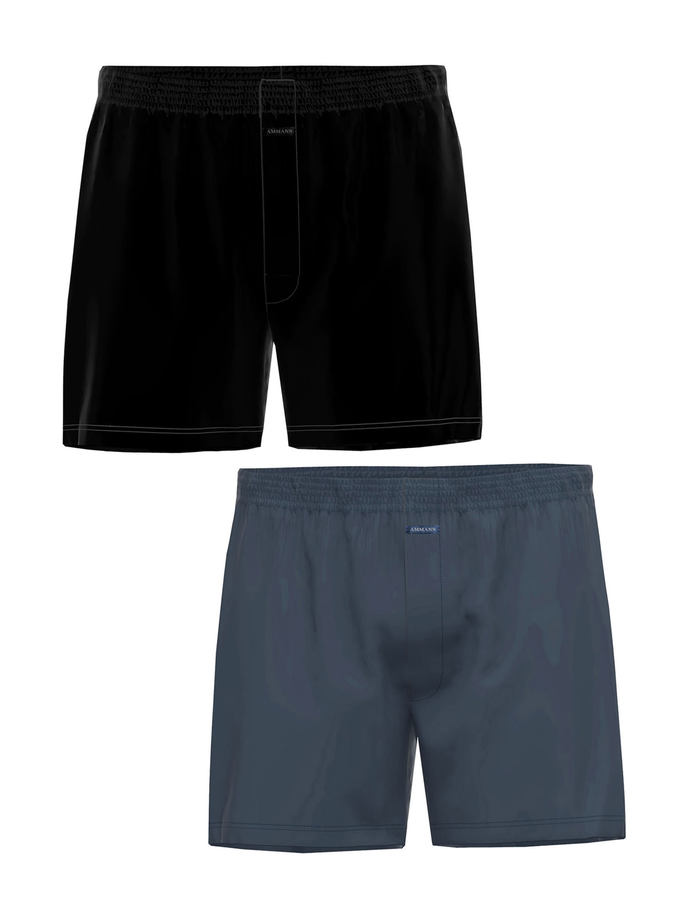 Boxers ' Single Jersey ' Ammann en bleu : devant