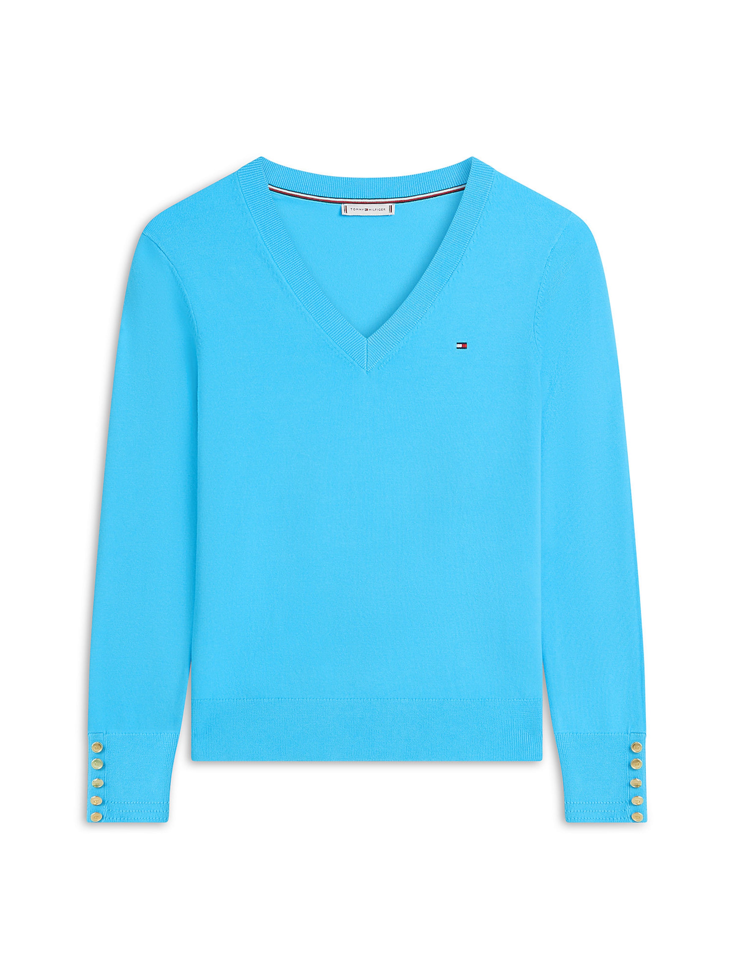 Pull-over TOMMY HILFIGER en bleu : devant