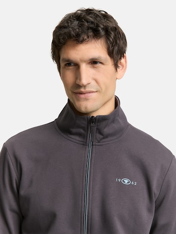 TOM TAILOR Sweat jacket in Grey