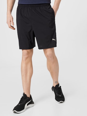 PUMA Regularen Športne hlače 'Blaster 7' | črna barva: sprednja stran