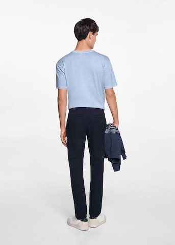 MANGO MAN Regular Hose in Blau