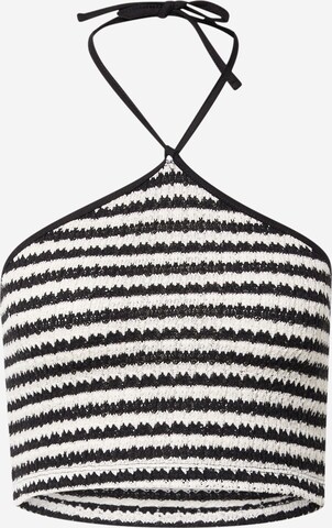 Nasty Gal Knitted top in Black: front