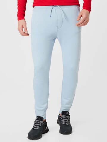 TOM TAILOR DENIM Tapered Pants in Blue: front