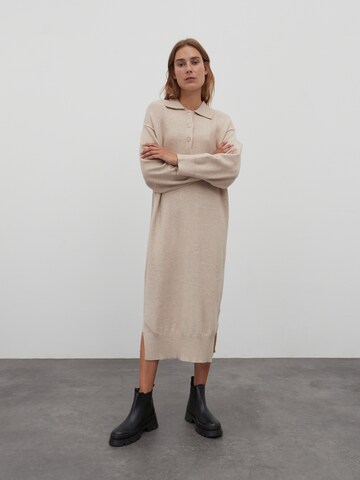 EDITED Knitted dress 'Dorothea' in Beige