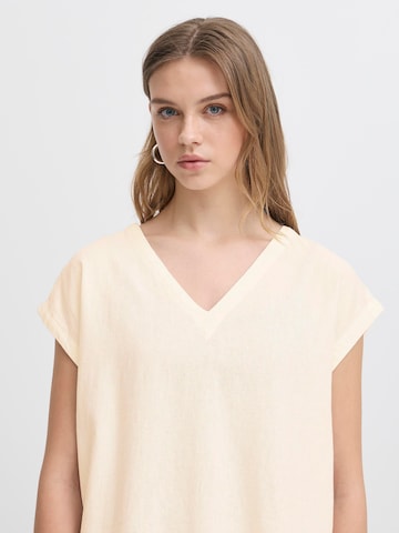 Chemisier 'IHLINNO' ICHI en beige