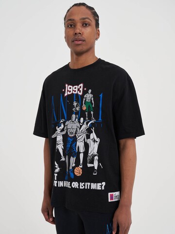 AND1 T-shirt 'Core Retro' i svart: framsida