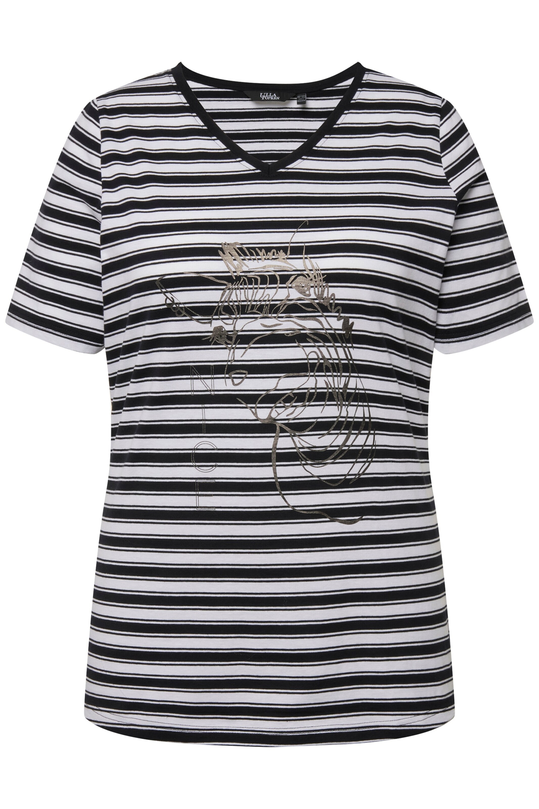 Ulla Popken Shirt in Mischfarben: Vorderseite