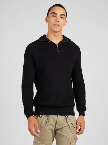Key Largo Sweater 'MST STAGE' in Black: front