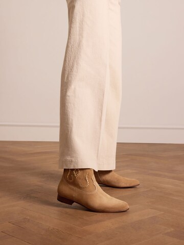 MANFIELD Stiefelette in Beige