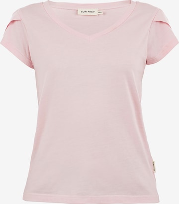 Suri Frey Shirt ' SFY Freyday ' in Pink: front