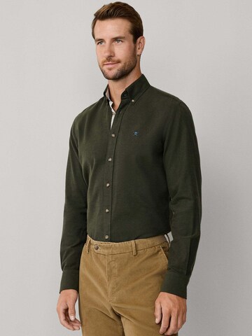 Coupe slim Chemise Hackett London en vert