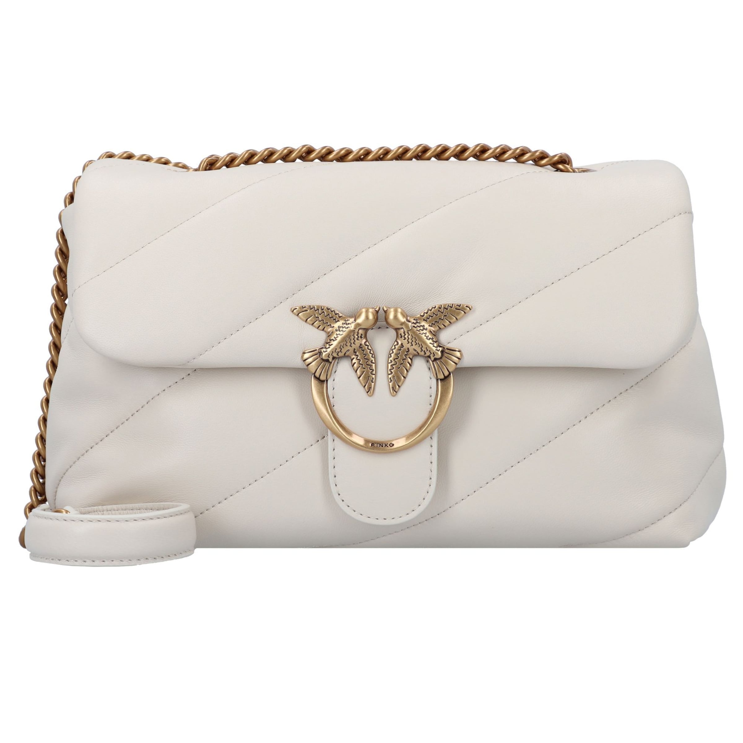 Borsa a tracolla 'Love Classic' di PINKO in bianco: frontale