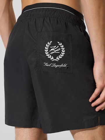 Karl Lagerfeld Σορτσάκι-μαγιό σε μαύρο