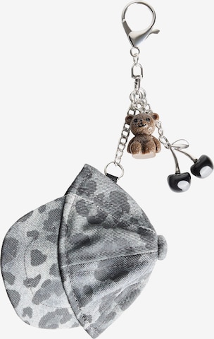 BershkaPrivjesak za ključeve - crna boja: prednji dio