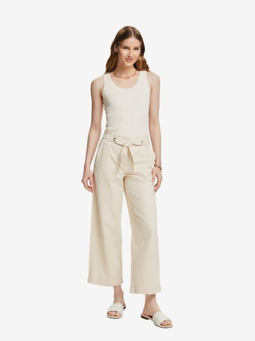 Wide Leg Pantalon ESPRIT en beige