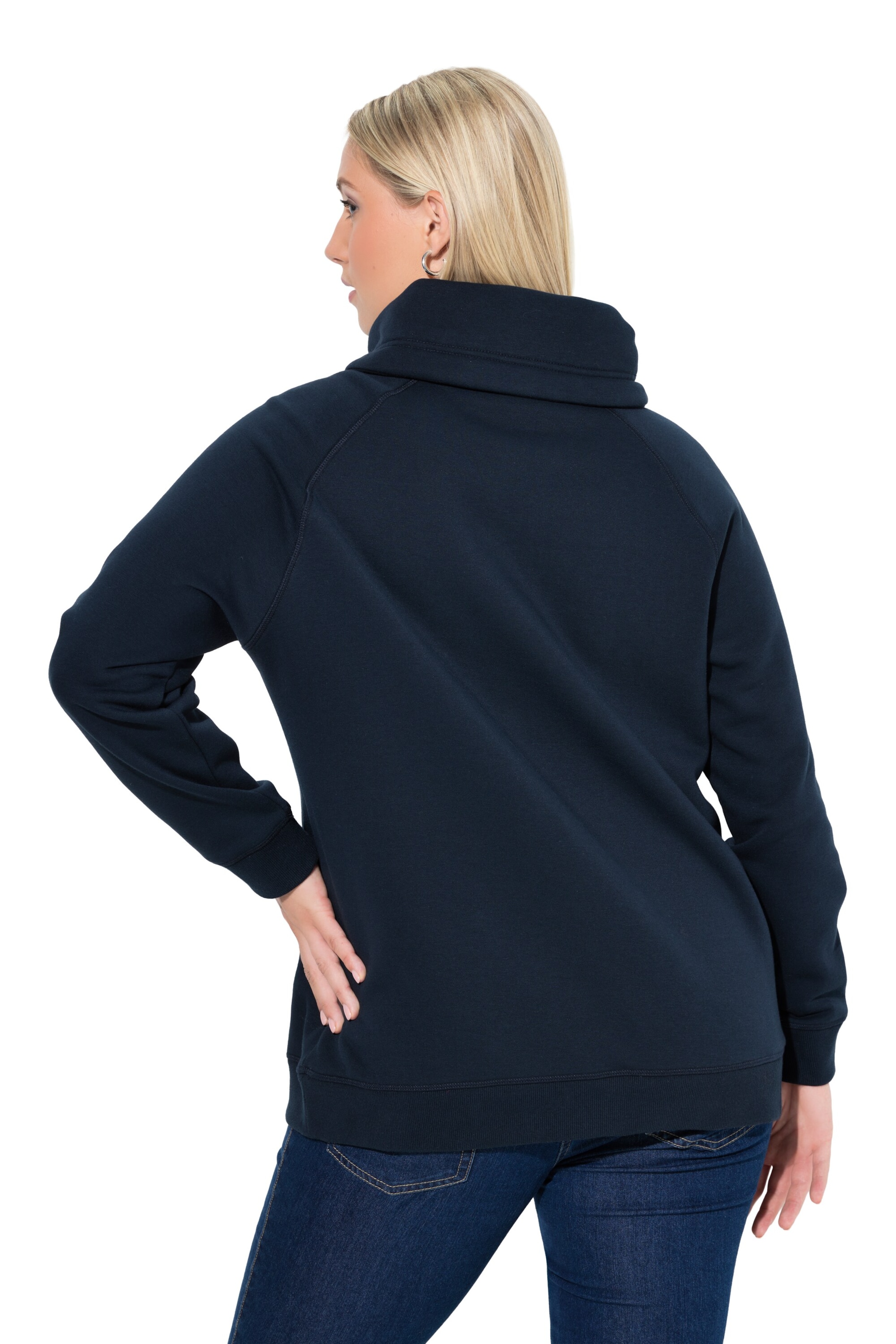 Ulla Popken Sweatshirt in Blauw