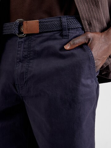 INDICODE Normální Chino kalhoty 'INConor' – modrá