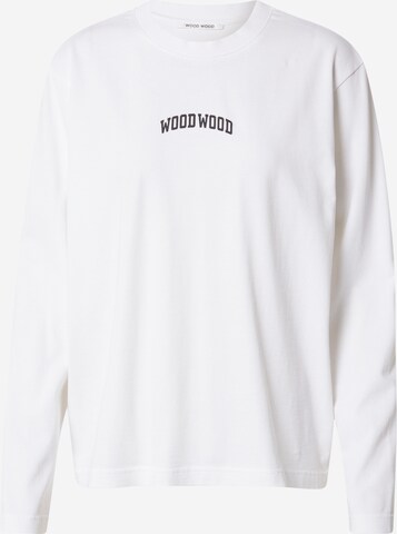 WOOD WOOD Sweatshirt 'Astrid' in Wit: voorkant