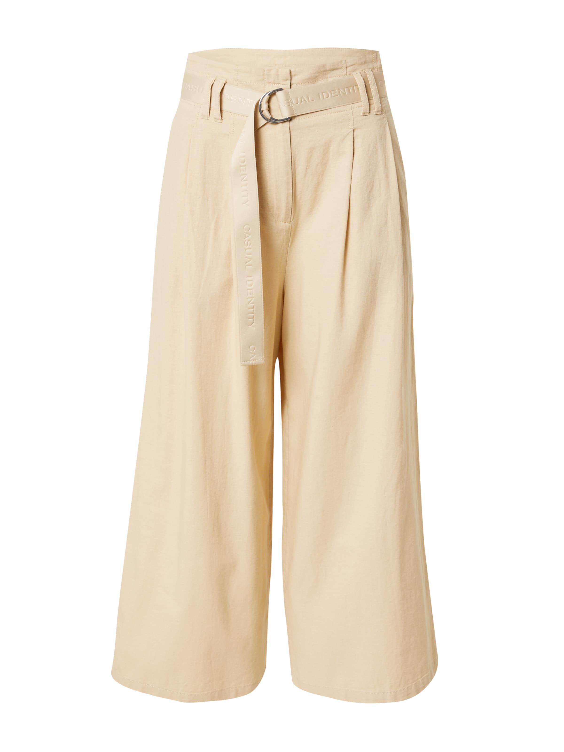 comma casual identity Pantalon à pince en 34/Regular en beige foncé, Vue avec produit