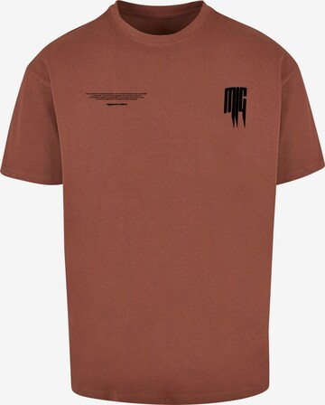 MJ Gonzales Shirt 'METAMORPHOSE V.2' in Brown: front