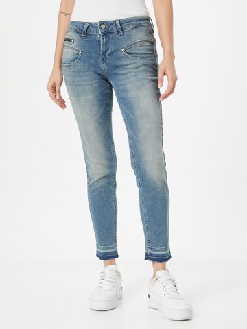 Coupe slim Jean 'Alexa' FREEMAN T. PORTER en bleu : devant