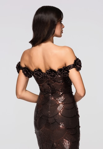 Ombre Evening Dress in Brown