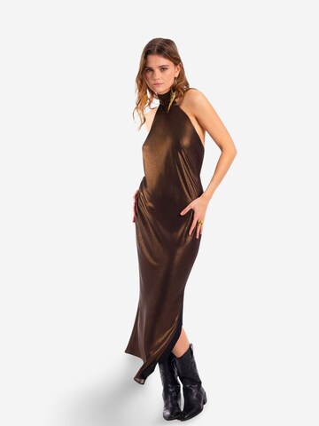 THE-ARE - Vestido de cocktail em bronze