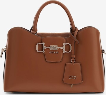 Borsa a mano 'Janie' di GUESS in marrone: frontale
