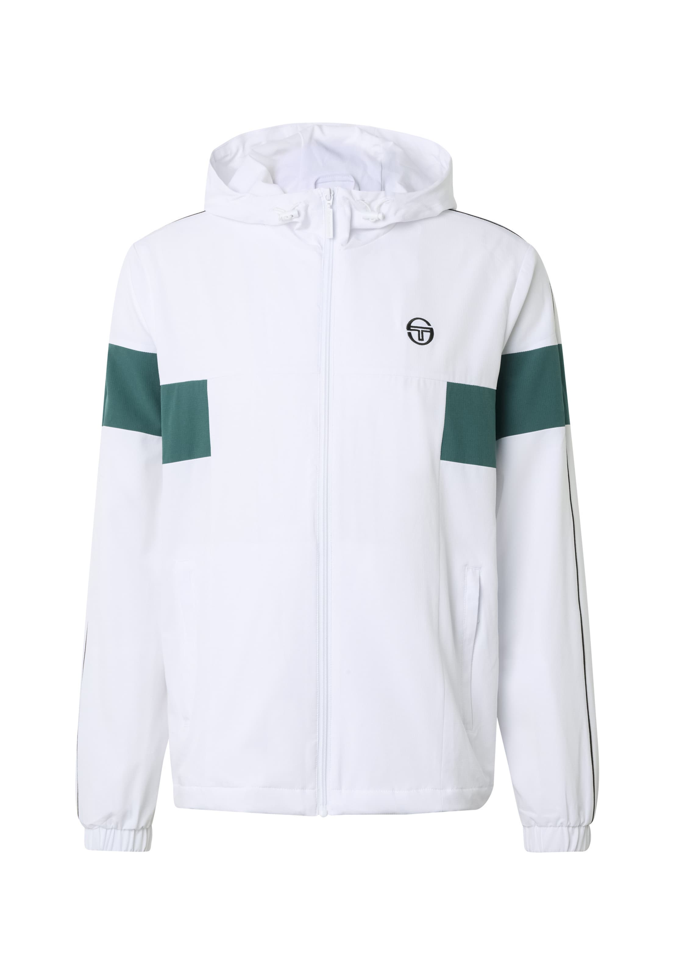 Giacca per l'allenamento di Sergio Tacchini in bianco: frontale