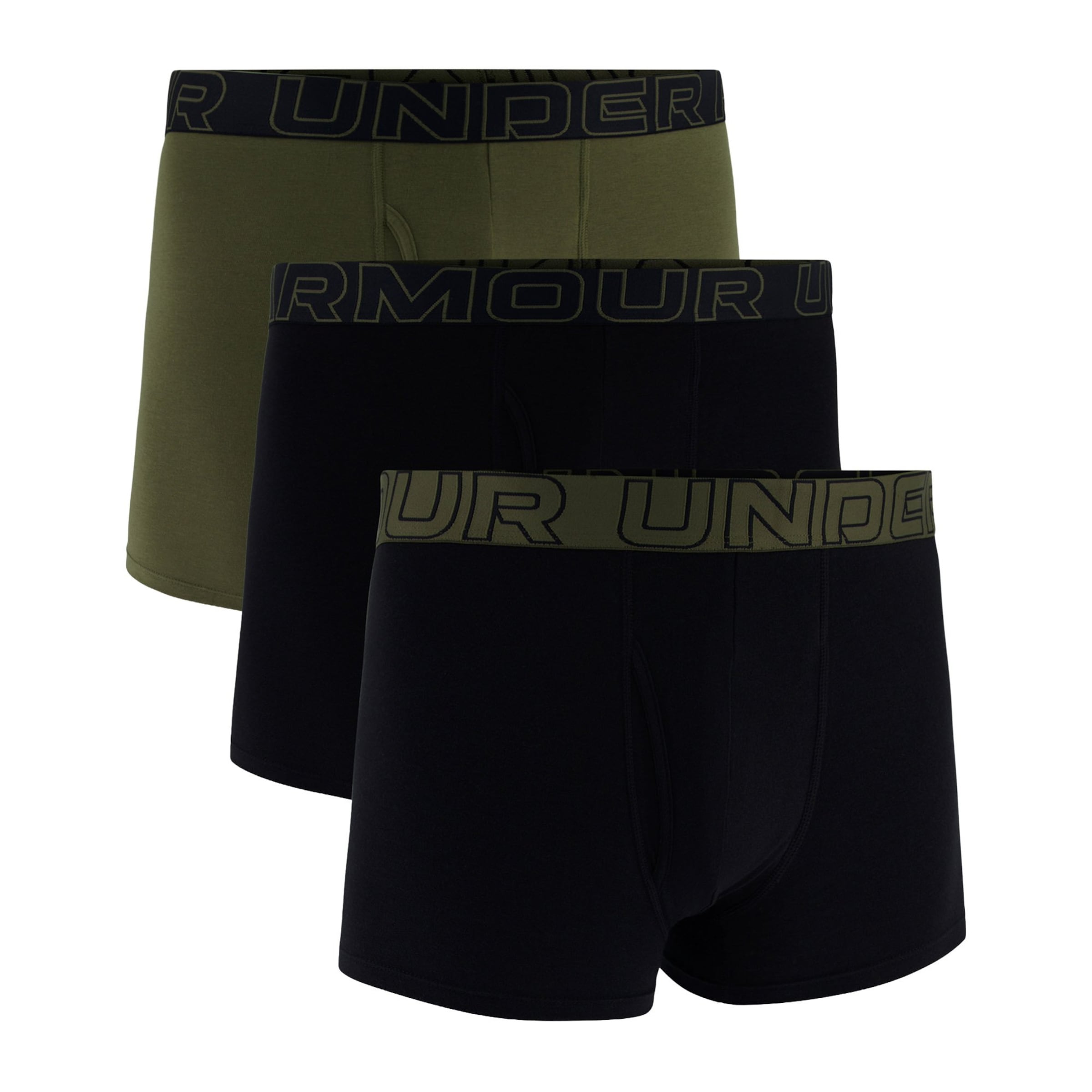 UNDER ARMOUR Boxerky – zelená: přední strana