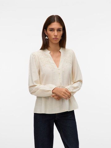 VERO MODA - Blusa 'VMLouise' en beige: frente