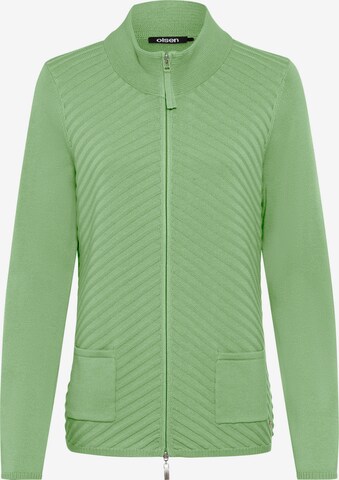 Olsen Knit Cardigan in Green: front