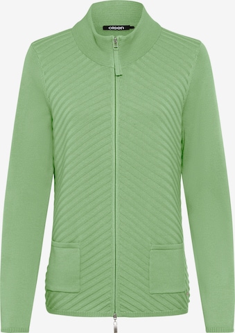 Cardigan Olsen en vert : devant