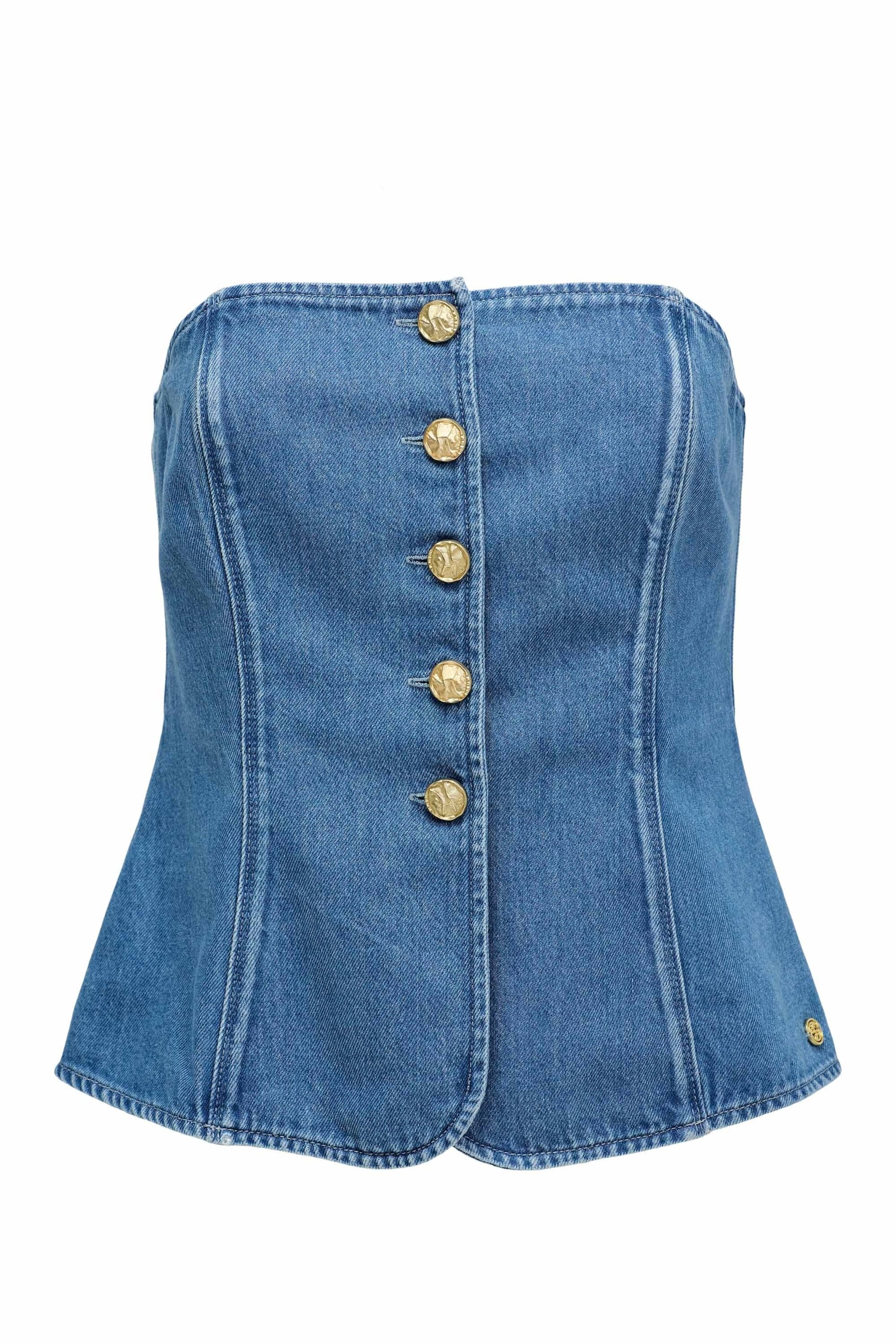 Salsa Jeans Top in Blue: front