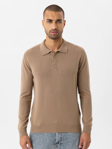 Pullover di Anou Anou in marrone: frontale