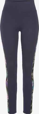 Skinny Leggings de la KangaROOS pe albastru: față