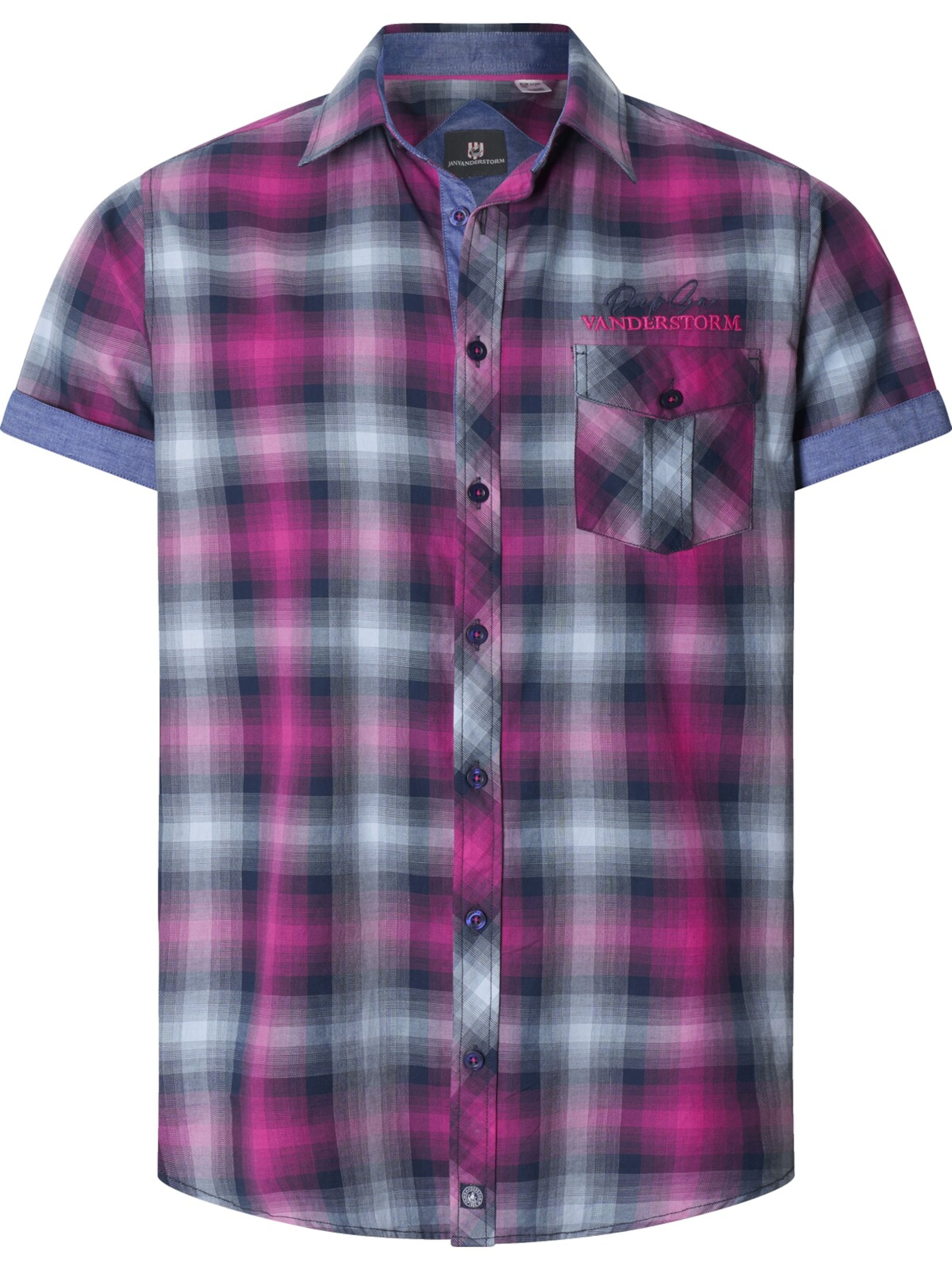 Jan Vanderstorm Comfort fit Button Up Shirt 'Hilsing' in Pink: front