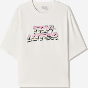 Bershka Paita värissä valkoinen: etupuoli