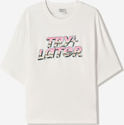 Bershka Paita värissä khaki / roosa / musta / valkoinen, Tuotenäkymä