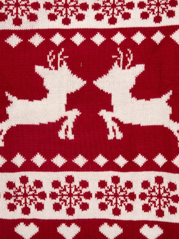 United Labels Sweater 'Weihnachtspullover Rentiere' in Red