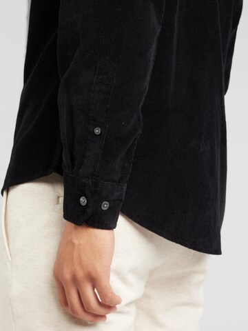 Casual Friday Regular fit Overhemd 'Anton' in Zwart