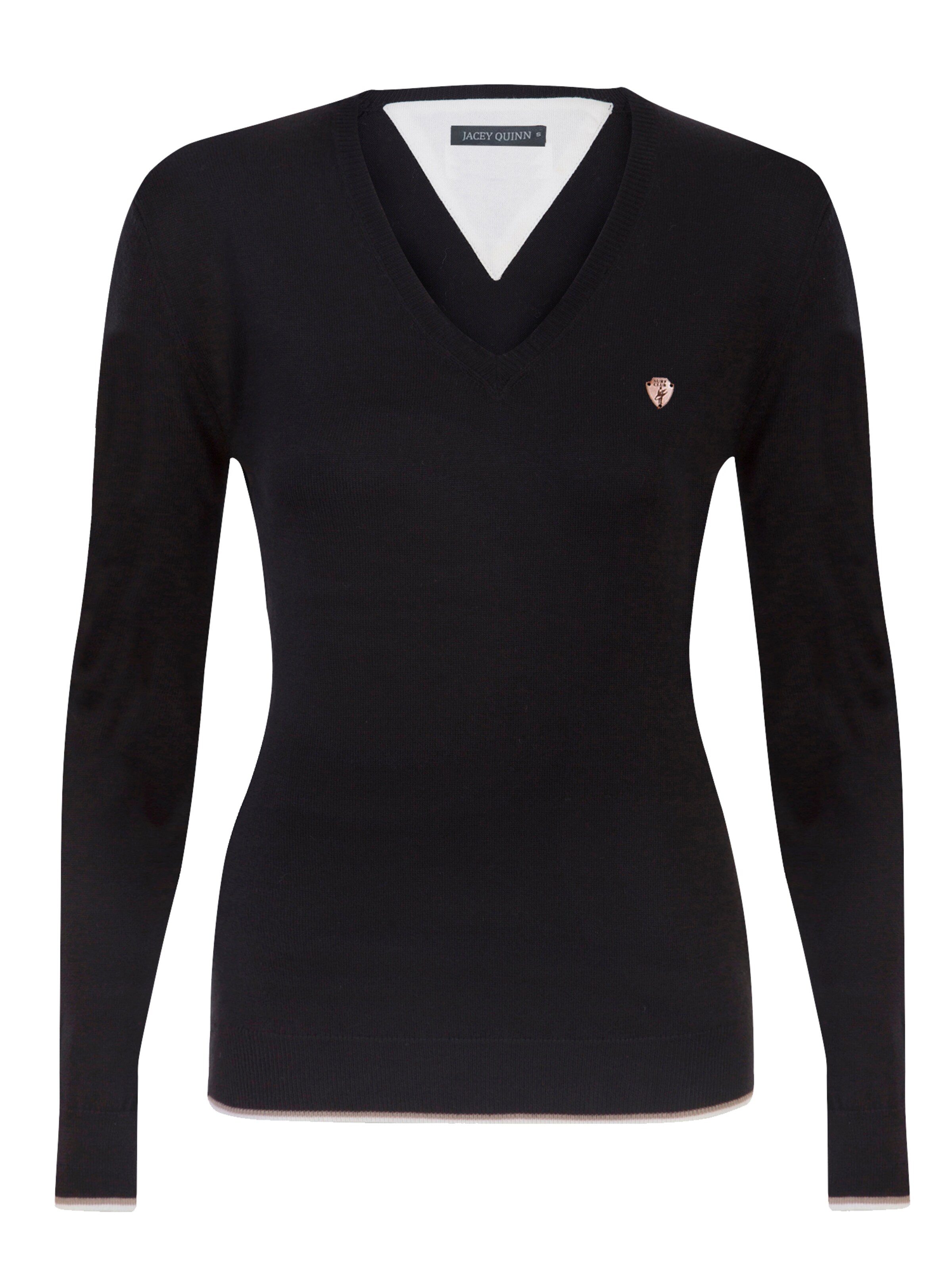 Jacey Quinn Sweater in Black: front