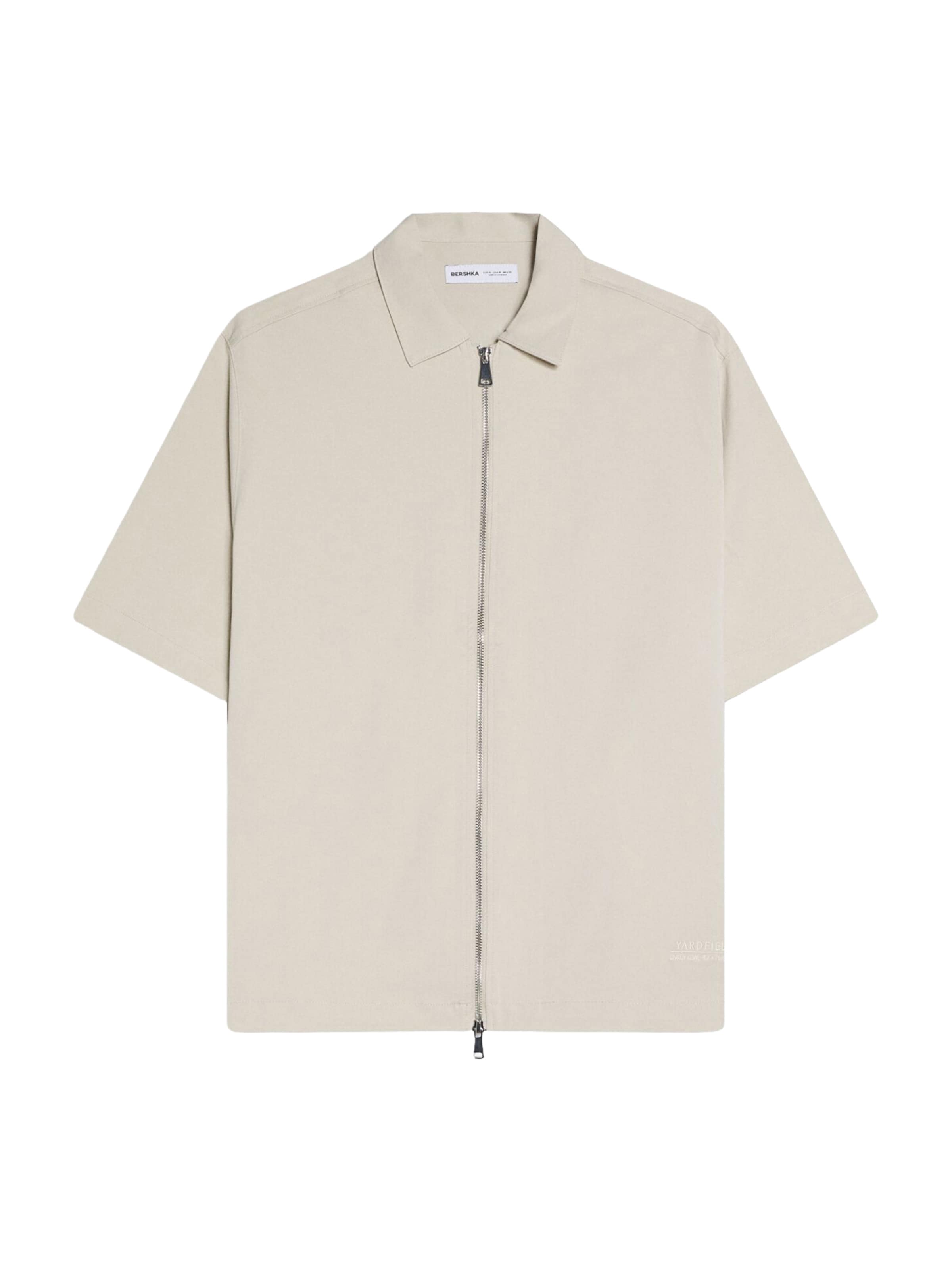 Fit confort Chemise Bershka en gris : devant