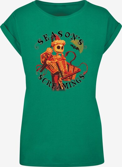 ABSOLUTE CULT T-shirt 'The Nightmare Before Christmas - Seasons Screamings' en jaune / vert / orange / rouge / noir, Vue avec produit