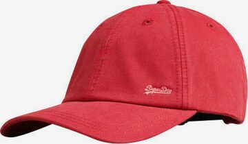 Casquette Superdry en rouge : devant