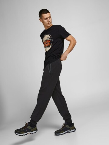 JACK & JONES Tapered Hose in Schwarz