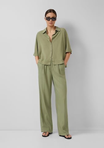 Loosefit Pantalon s.Oliver en vert