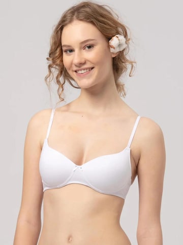 Key T-shirt Bra 'Biustonosz TBM 120' in White