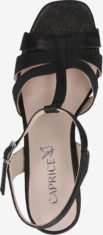 CAPRICE Strap Sandals in Black