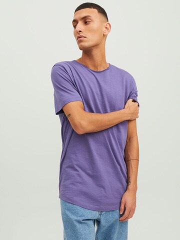 purpurinė JACK & JONES Marškinėliai 'Basher': priekis